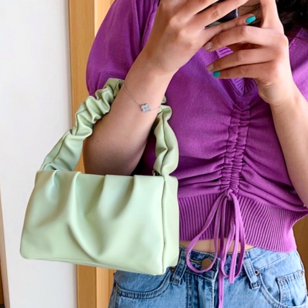 Scrunch Vegan Leather Baguette